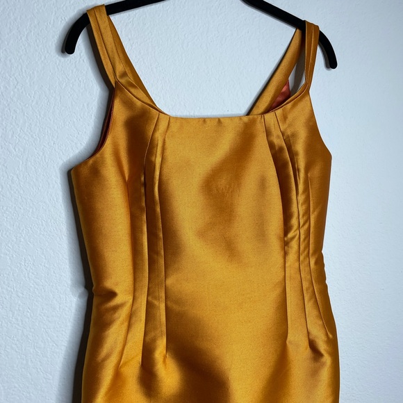 Czar by Cesar Galindo NYFW Runway Copper Mini Dress 10 - Picture 2 of 6